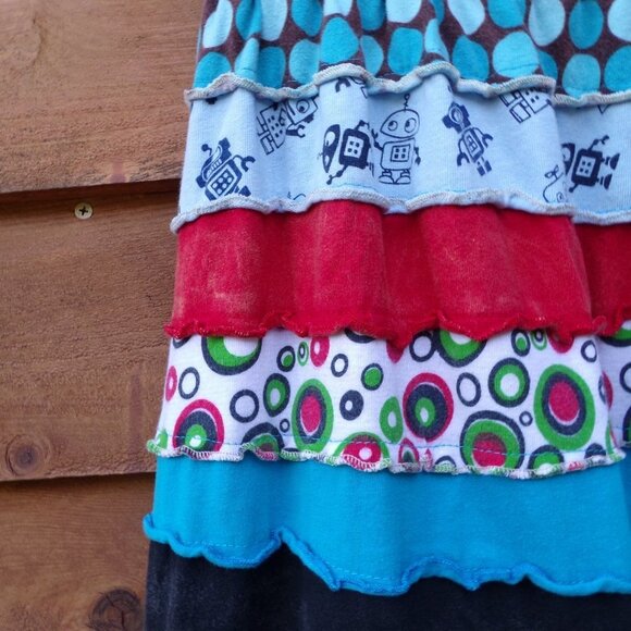 Rising International Girls Boho Gypsy Hippie High-Low Skirt. Cute & Colorful! - Picture 6 of 10
